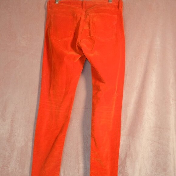 Banana Republic Womens Orange Corduroy Pants Size 29 - Picture 5 of 8